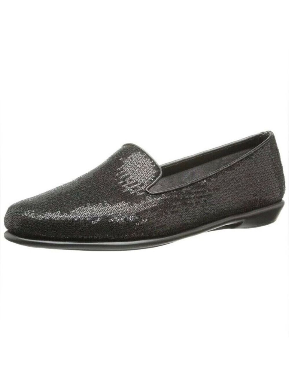 Aerosoles| Sequined Black Loafers